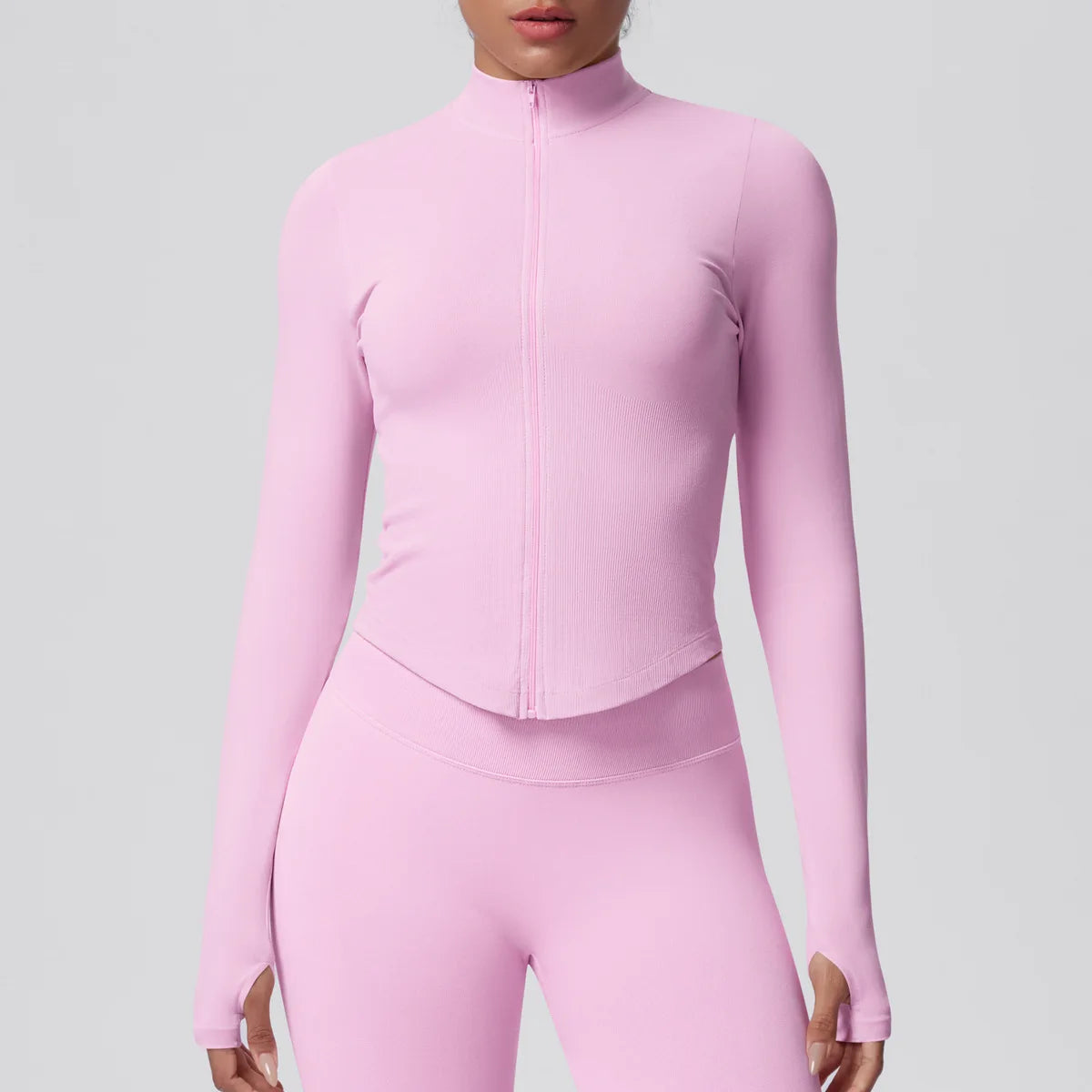 Nahtloses Sport-Set für Damen – atmungsaktive Sportbekleidung mit elastischem Bund und 4-Wege-Stretch