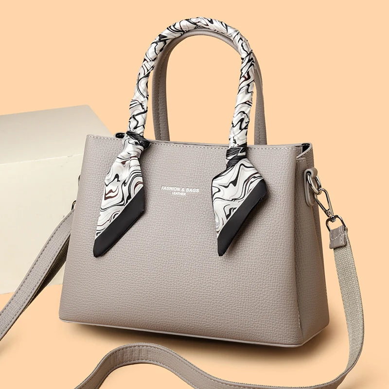 Neue Premium-Damenhandtasche aus weichem PU-Leder (2025) – große Umhängetasche / Crossbody-Bag für Shopping & Alltag