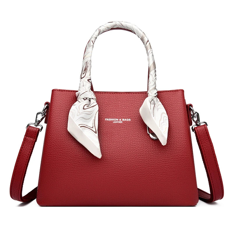 Neue Premium-Damenhandtasche aus weichem PU-Leder (2025) – große Umhängetasche / Crossbody-Bag für Shopping & Alltag