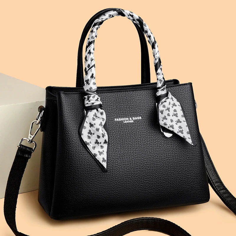 Neue Premium-Damenhandtasche aus weichem PU-Leder (2025) – große Umhängetasche / Crossbody-Bag für Shopping & Alltag