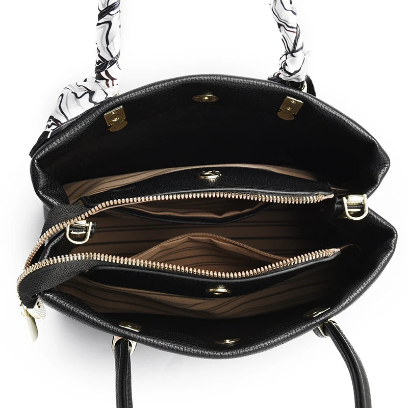 Neue Premium-Damenhandtasche aus weichem PU-Leder (2025) – große Umhängetasche / Crossbody-Bag für Shopping & Alltag