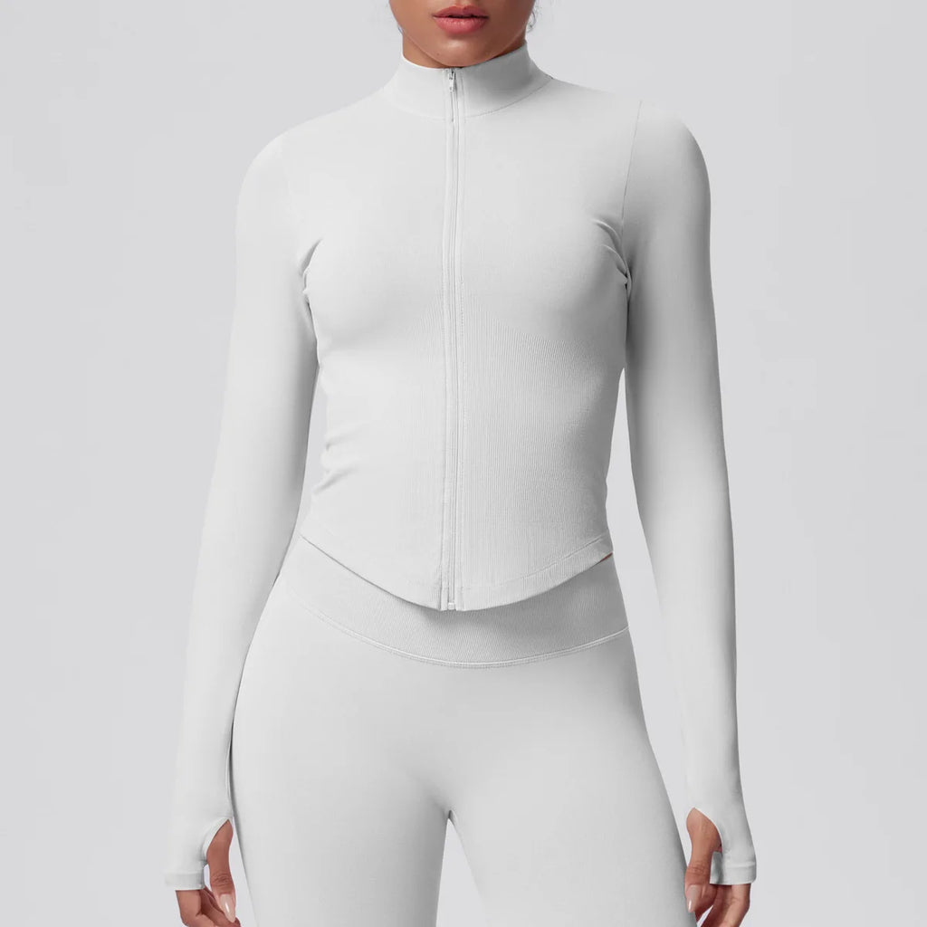Nahtloses Sport-Set für Damen – atmungsaktive Sportbekleidung mit elastischem Bund und 4-Wege-Stretch