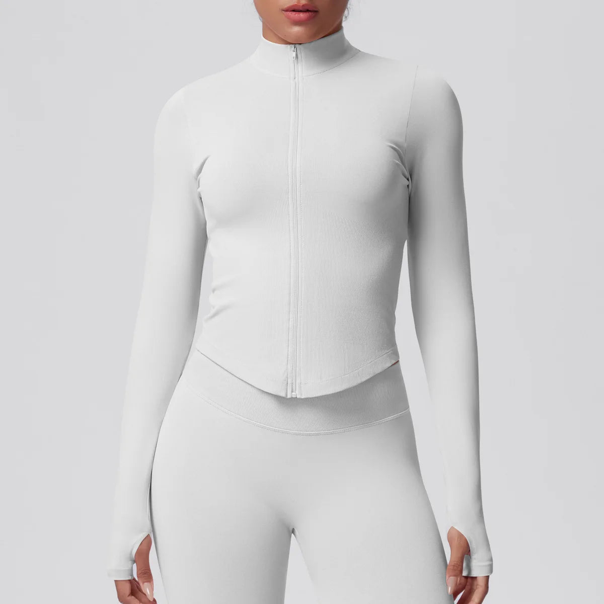 Nahtloses Sport-Set für Damen – atmungsaktive Sportbekleidung mit elastischem Bund und 4-Wege-Stretch